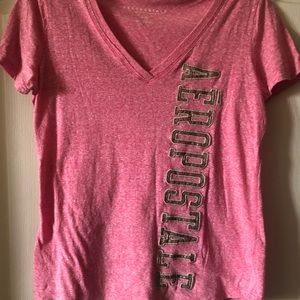 Aeropostale Women’s Pink Logo Graphic Tee